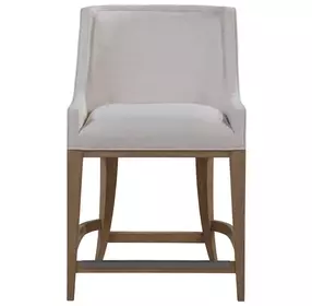 Simpatico White Dove Performance Fabric Woven Counter Height Stool