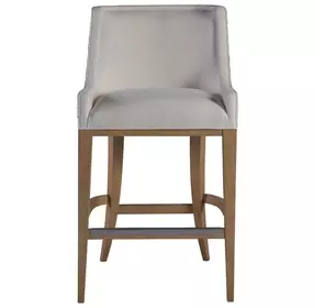 Simpatico White Dove Performance Fabric Woven Barstool