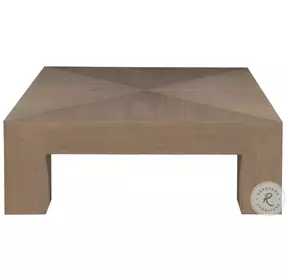 Simpatico White Oak Square Cocktail Table