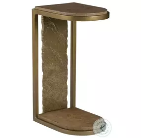 Simpatico Walnut and Brazilian Slate C Table