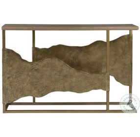 Simpatico White Oak and Brazilian Slate Console Table