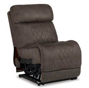 Hoopster Gunmetal Armless Power Recliner