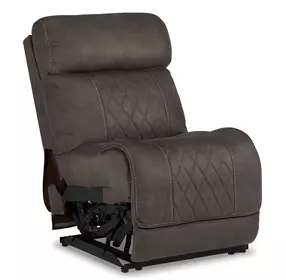 Hoopster Gunmetal Armless Power Recliner