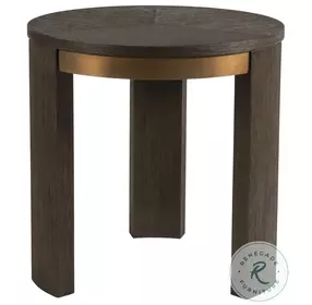Andare Brown Round End Table