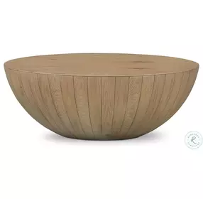 Ryan Natural Oak Solid Round Coffee Table