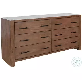 Golden Hearth Natural 6 Drawer Dresser