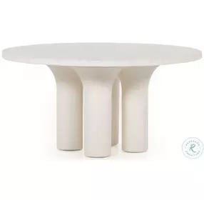 Parra Plaster Molded Round Dining Table