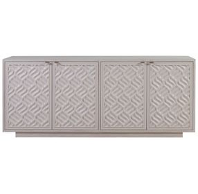 Solimar White Oak 78" TV Stand