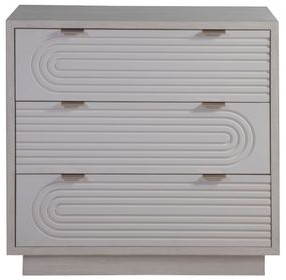 Solimar White Oak 3 Drawer Hall Chest