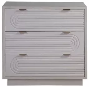 Solimar White Oak 3 Drawer Hall Chest