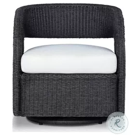 Hawkins Vintage Coal Outdoor Swivel Chair