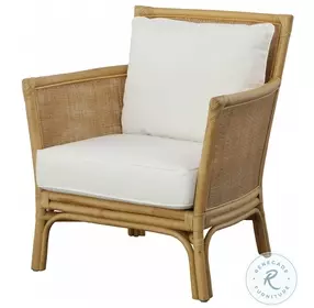 Pacific White Performance Fabric Arm Chair