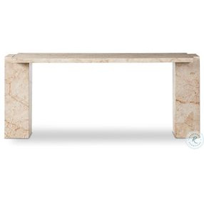 Romano Desert Taupe Marble 73" Console Table