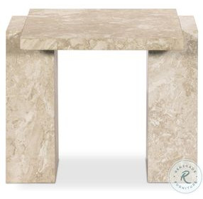 Romano Lunar Marble Rectangular End Table