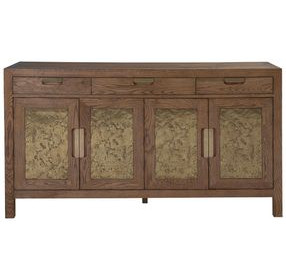 Barnaby Brown and Gold 4 Door Buffet