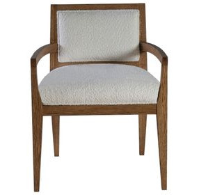Barnaby White Performance Fabric Arm Chair