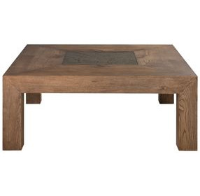 Barnaby Brown and Champagne Bronze Square Cocktail Table