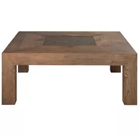 Barnaby Brown and Champagne Bronze Square Cocktail Table