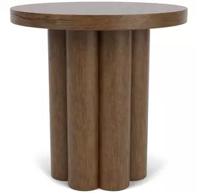 Santa Cruz Whiskey Oak Round End Table
