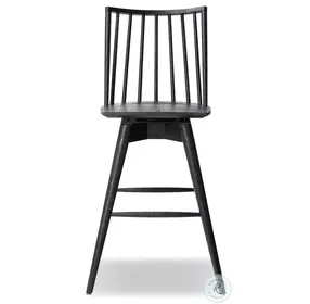 Lewis Black Oak Swivel Bar Stool