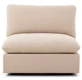 Ingel Antwerp Taupe Armless Chair