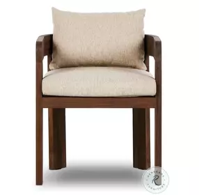 Jackson Ellor Beige Outdoor Dining Chair