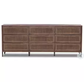 Sydney Brown Wash 9 Drawer Dresser