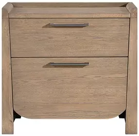 Riley Light Brown 2 Drawer Nightstand
