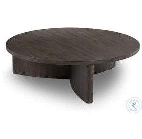 Toli Smoked Black Veneer Round Coffee Table