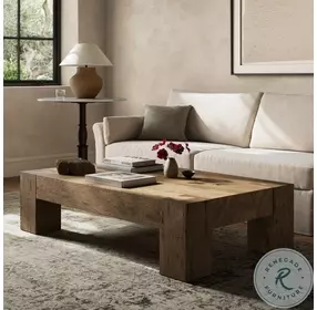 Abaso Rustic Wormwood Oak Rectangular Occassional Table Set