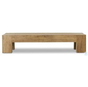 Abaso Rustic Wormwood Oak Rectangular Coffee Table