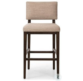 Carlo Alcala Fawn Performance Fabric Bar Stool