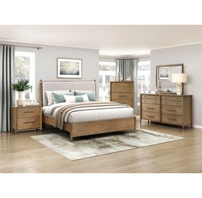 Sonoma Brown Upholstered Platform Bedroom Set