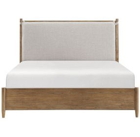 Sonoma Brown Eastern King Upholstered Platform Bed
