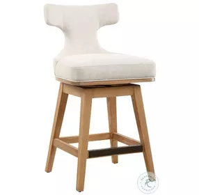 Klismos Off White Counter Height Stool