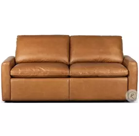 Tillery Sonoma Butterscotch Leather Power Reclining Loveseat