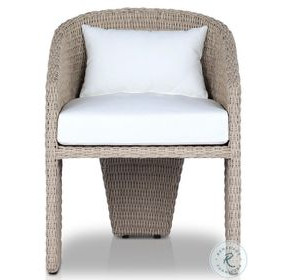 Fae Vintage White Outdoor Dining Chair