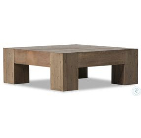 Abaso Rustic Wormwood Oak Small Square Coffee Table