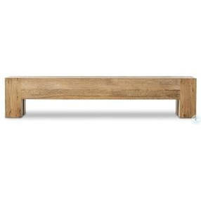 Abaso Rustic Wormwood Oak Large 90" Accent Bench
