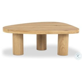 Zion Natural Oak Small Free Form Nesting Coffee Table