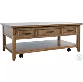 Claremont Wire Brush Brown Lift Top Coffee Table