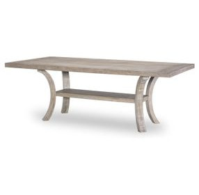 Halifax Flax and Java 86" Rectangular Dining Table