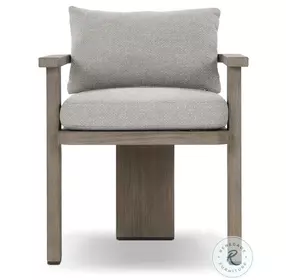 Tahana Hayes Fog Performance Fabric Outdoor Dining Armchair