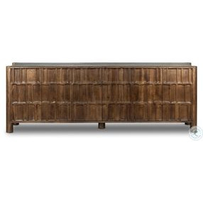 Ezri Cocoa Oak 6 Door Sideboard