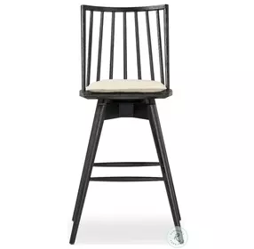 Lewis Antwerp Natural Performance Fabric Swivel Bar Stool