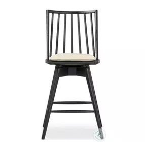 Lewis Antwerp Natural Performance Fabric Swivel Counter Height Stool