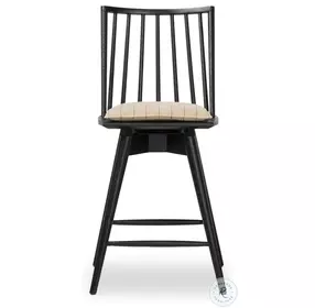 Lewis Lavon Flint Swivel Counter Height Stool