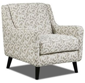 Durango Moose Beige and White Performance Fabric Accent Chair