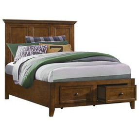 San Mateo Youth Tuscan Full Storage Panel Bed