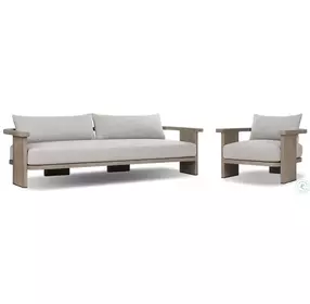 Tahana Hayes Fog Performance Fabric Upholstered Outdoor Living Room Set